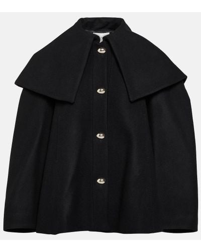 Nina Ricci Wool-blend Coat - Black