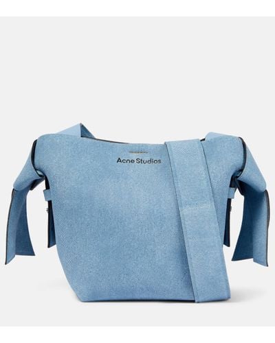 Acne Studios Musubi Mini Denim Shoulder Bag - Blue