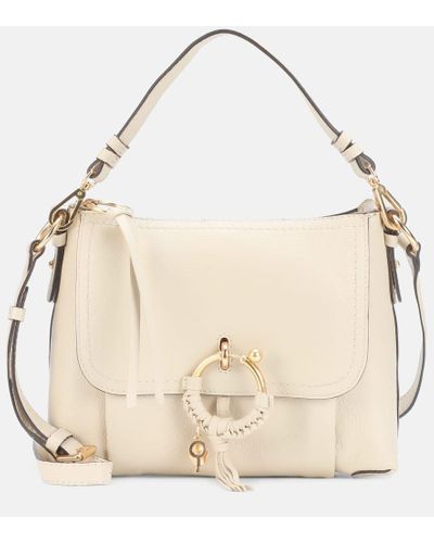 See By Chloé Schultertasche Joan Small aus Leder - Natur
