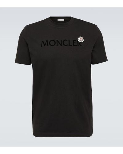 Moncler T-Shirt aus Baumwolle - Schwarz