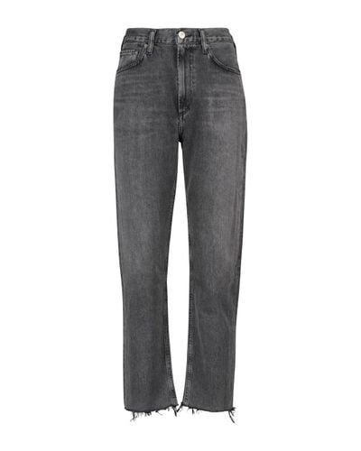 Citizens of Humanity Daphne High-rise Cropped Slim Jeans - Grey