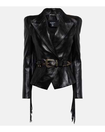 Balmain Jolie Madame Casual Jackets, Parka - Black