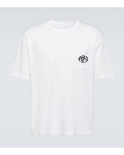 Visvim T-shirt imprime P.H.V. en coton et soie - Blanc