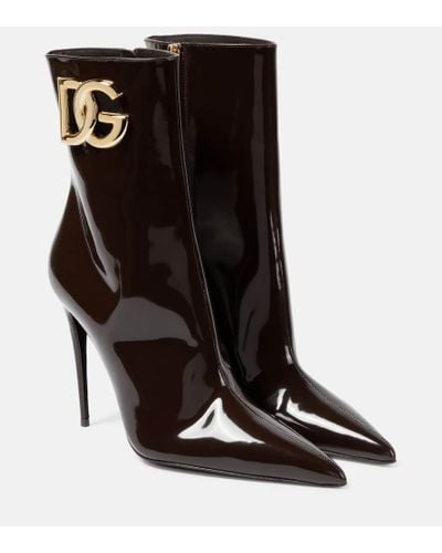 Dolce & Gabbana Stiefelette aus Kalbsleder - Schwarz