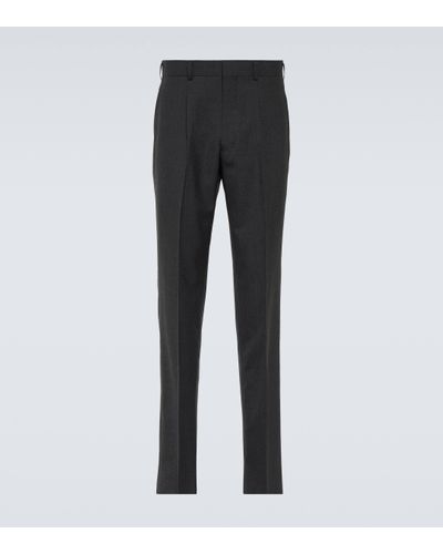 Comme des Garçons Wool Tapered Trousers - Grey