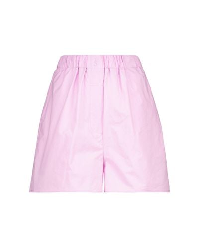 Frankie Shop Lui Cotton Shorts - Pink