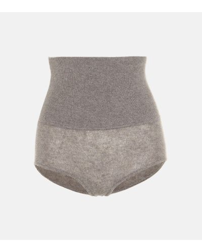 Khaite Culottes in cashmere stretch - Grigio