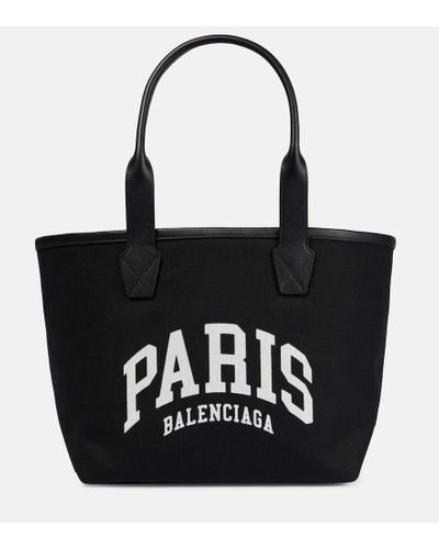 Balenciaga Cities Jumbo Small Canvas Tote - Black