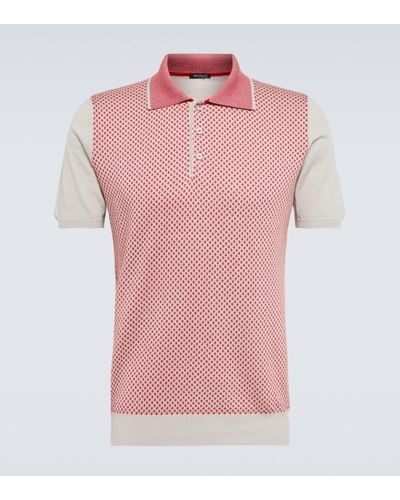 Kiton Polo en coton - Rose