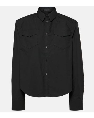 Wardrobe NYC Camisa de algodon - Negro