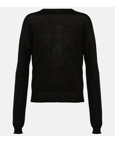 Rick Owens Maglia Wool Sweater - Black