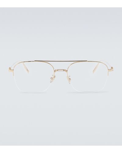 Dior Neodior O S5 Aviator Glasses - White