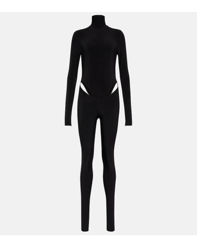 LAQUAN SMITH Cutout Turtleneck Jumpsuit - Black