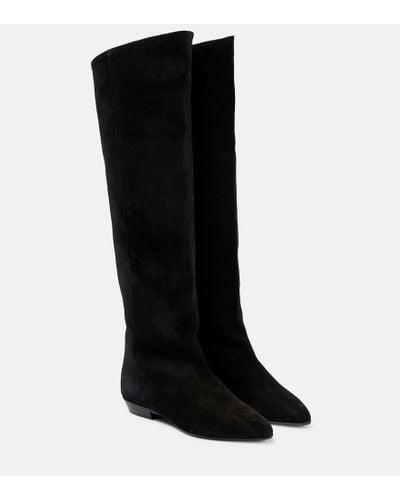 Isabel Marant Skarlet Knee-high Suede Boots - Black