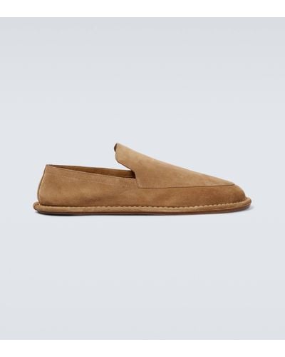 Maison Margiela Suede Loafers - Brown