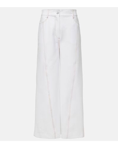 Max Mara Leisure Cotton-blend Jersey Culottes - White