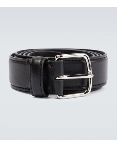 The Row Leather Belt - Black
