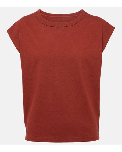 Lemaire Cotton And Linen Top - Red