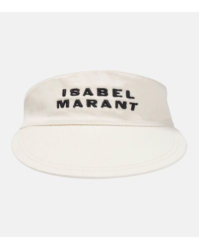 Isabel Marant Tyry Logo Cotton Visor - Natural