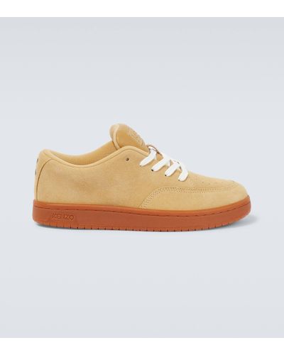 KENZO Dome Suede Trainers - Natural