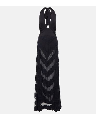LoveShackFancy KLEID CARLOTTI - Schwarz