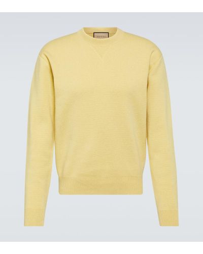 Gucci Jersey de cachemir - Amarillo