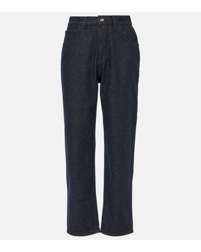 Moncler High-rise Straight Jeans - Blue