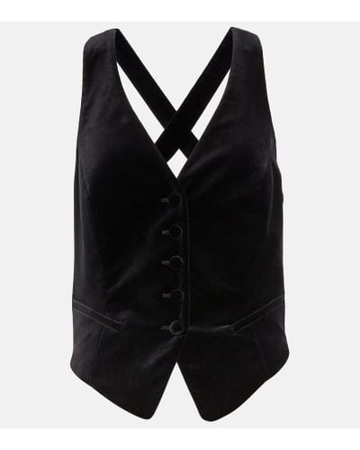 Etro Velvet Vest - Black