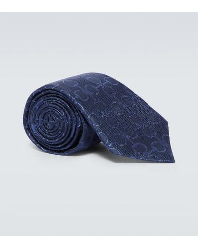 Gucci Silk Jacquard Tie - Blue