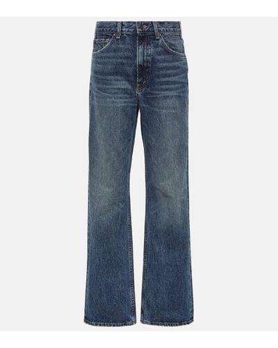 Nili Lotan Mitchell Mid-rise Straight Jeans - Blue
