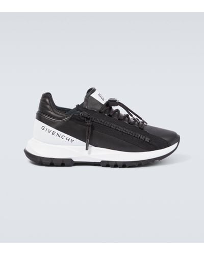 Givenchy Spectre Faux Leather Trainers - Black