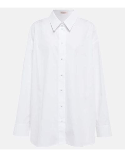 Valentino Camisa en popelin de algodon - Blanco
