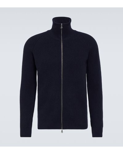John Smedley Thatch Cashmere And Wool Jacket - Blue