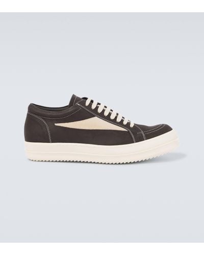 Rick Owens Leather Low-top Trainers - White