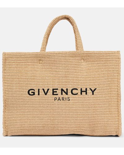 Givenchy Raffia G Tote Large Bag - Natural
