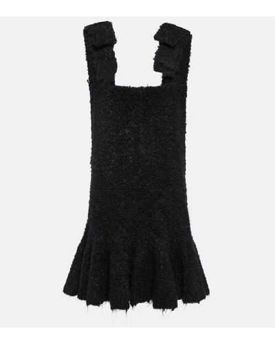Jil Sander Mohair-blend Boucle Minidress - Black