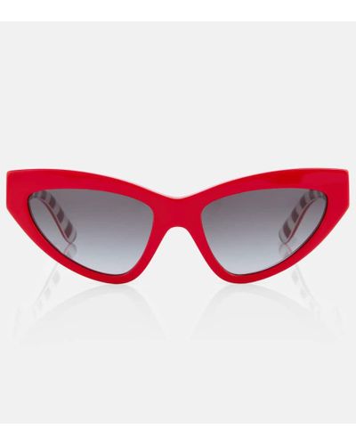 Dolce & Gabbana Cat-Eye-Sonnenbrille - Rot
