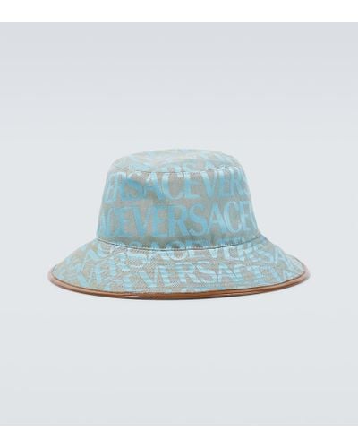 Versace Cappello da pescatore Allover - Blu