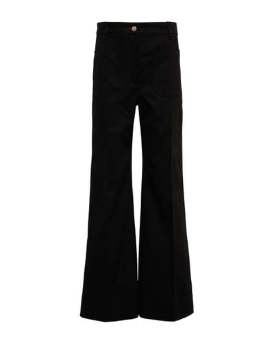 Victoria Beckham High-rise Wide-leg Jeans - Black