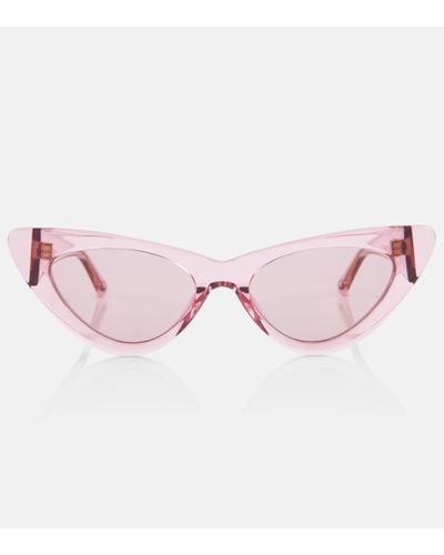 The Attico X Linda Farrow – Lunettes de soleil Dora - Rose