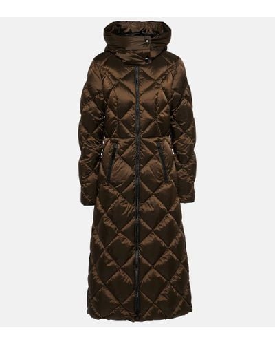 Goldbergh Belle Quilted Down Coat - Brown