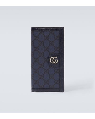 Gucci GG Canvas Card Case - Blue