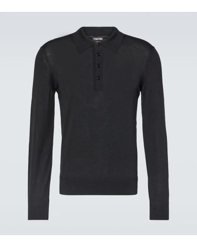 Tom Ford Wool Polo Sweater - Black