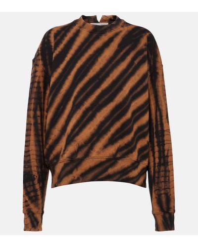 Proenza Schouler White Label Blake Tie-dye Cotton Sweatshirt - Brown