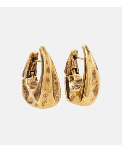 Khaite Olivia Small 18kt Gold-plated Hoop Earrings - Metallic