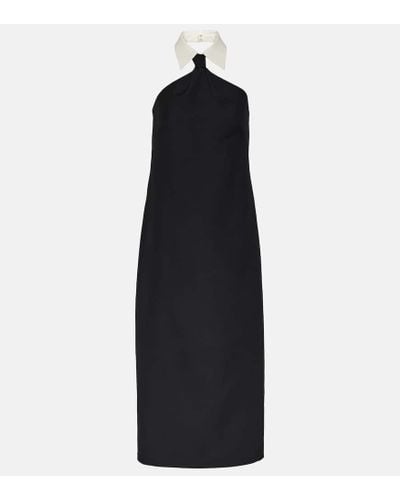Valentino Crepe Couture Maxi Dress - Black