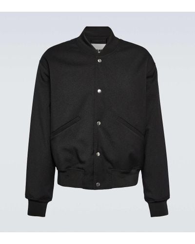 Jil Sander Oversize-Collegejacke - Schwarz