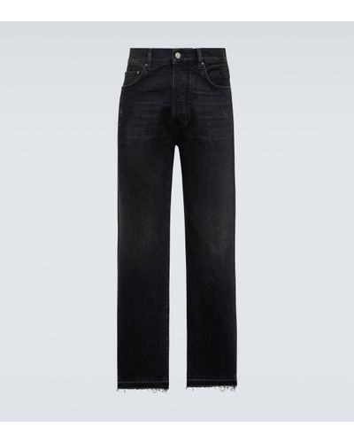 Amiri Faded Mid-rise Straight Jeans - Black