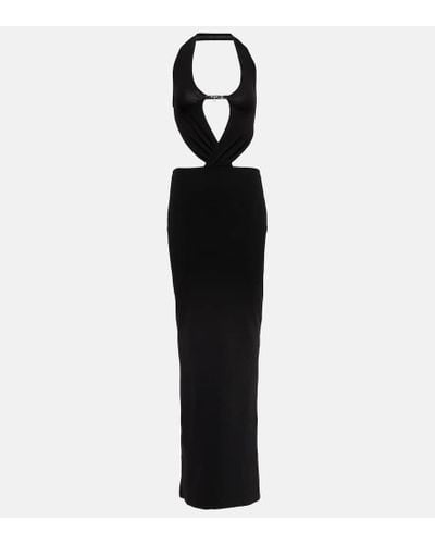 AYA MUSE Chain-detail Cutout Maxi Dress - Black