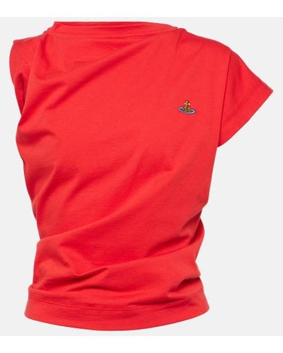 Vivienne Westwood Camiseta Orb de jersey de algodon - Rojo
